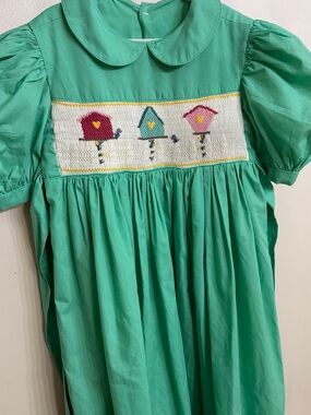 Beautiful & Unique Smocked Birdhouse Dress